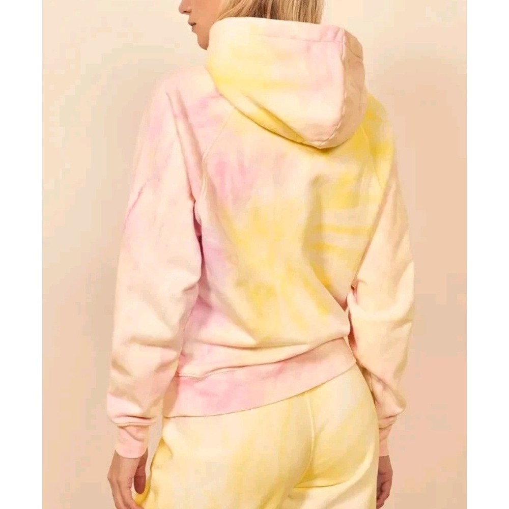 Reformation Tanner Hoodie Pastel Tie Dye Organic Cotton Creamsicle Sz‎ S - Picture 2 of 8